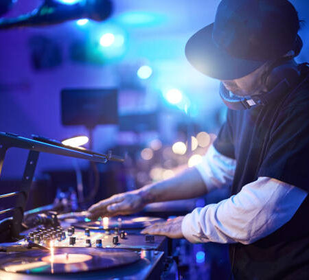 Mature men spend saturday night at DJ